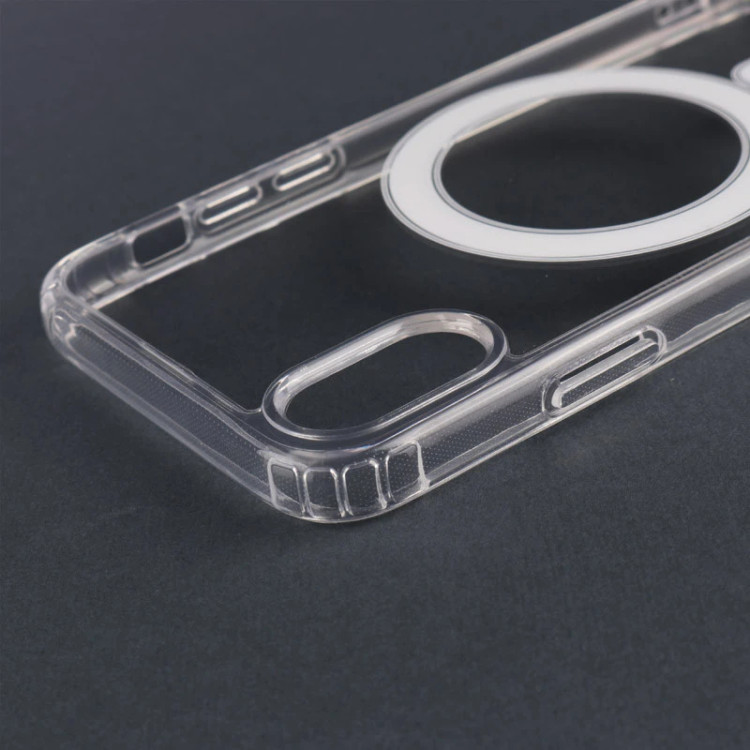 قاب ضد ضربه شیشه ای مگ سیف (اصلی ) Clear Case Magnetic آیفون X و XS