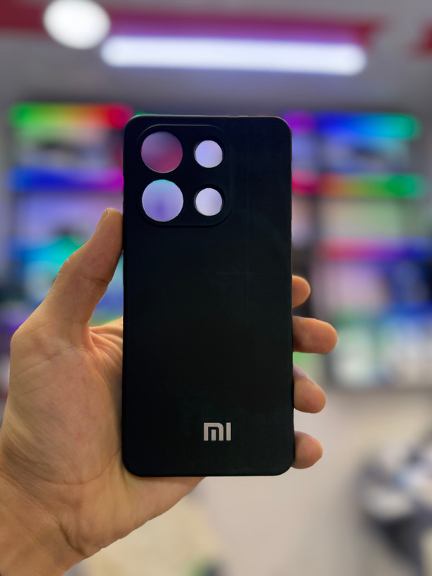 قاب محافظ سیلیکونی شیائومی درجه یک نوت۱۳ فورجی رنگ مشکی