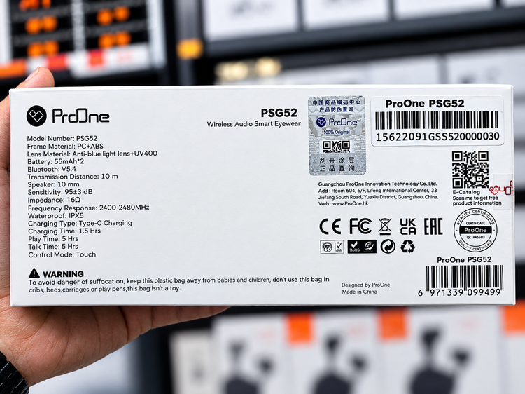 ProOne PSG52 یک عینک نیو کلاسیک هوشمند با قابلیت پخش صدای بیسیم