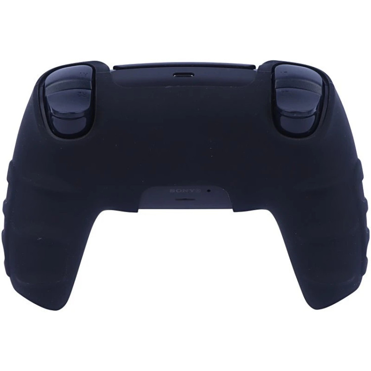 روکش دسته بازی PS5 استوپ دار زمینه مشکی آبی صورتی